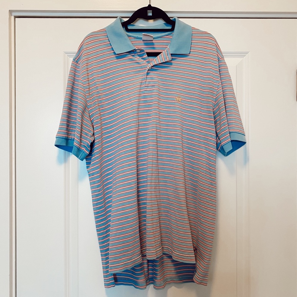 Brooks Brothers Men’s Blue Polo - Large